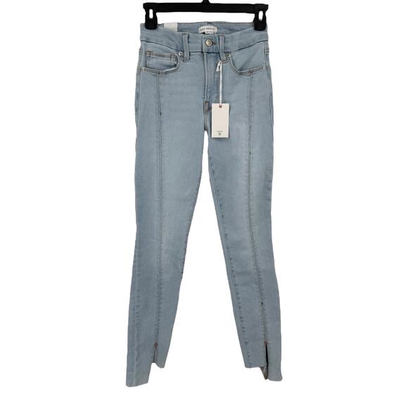 Good American Good Legs high rise skinny jeans light blue size 00 24 - Picture 1 of 7